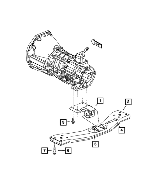 Engine Mounting for 2002 Jeep Liberty #2