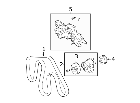 Water Pump for 2007 Toyota Tundra #1