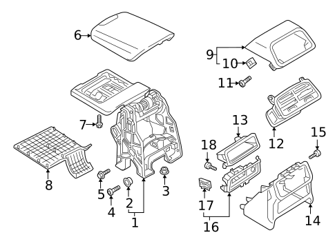 Console for 2022 Audi S7 Sportback #6