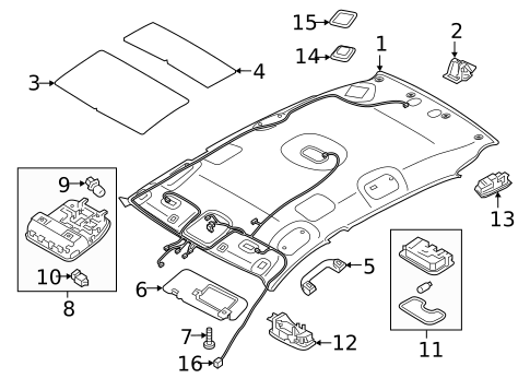 Interior Trim - Roof for 2020 Kia Sportage #1