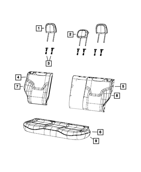 Rear Seats - Second Row for 2023 Jeep Renegade #3