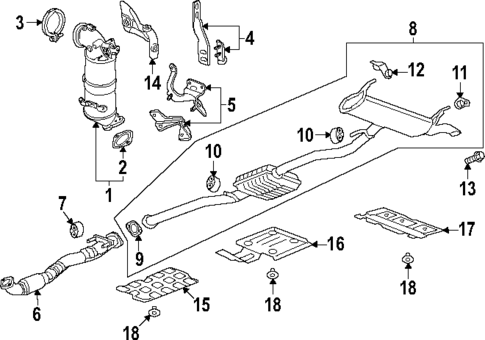 Exhaust Components for 2023 GMC Terrain #0