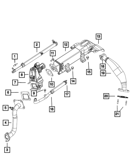 EGR Cooling System for 2018 Ram 3500 #0