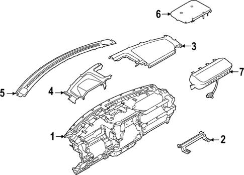 Instrument Panel Components for 2023 Ford F-150 Lightning #4