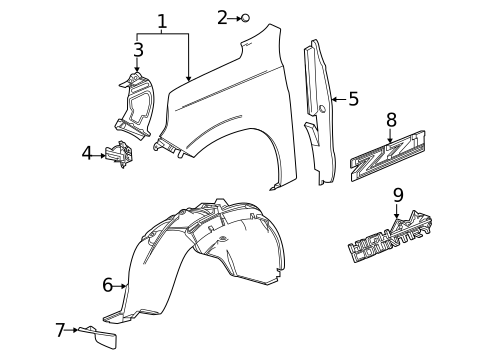 Fender & Components for 2025 Chevrolet Suburban #0