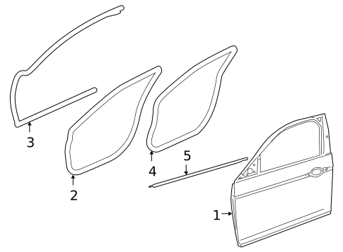 Door & Components for 2009 Jaguar Vanden Plas #0