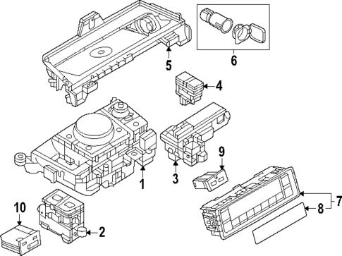 Front Console for 2025 Mazda CX-70 #1