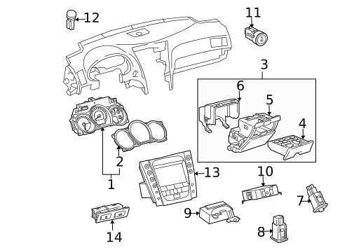 Tire Pressure Monitor Components for 2011 Lexus GS450h #0