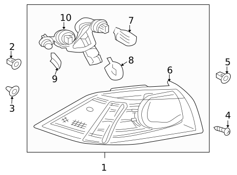 Bulbs - Chassis for 2008 Mitsubishi Lancer #1
