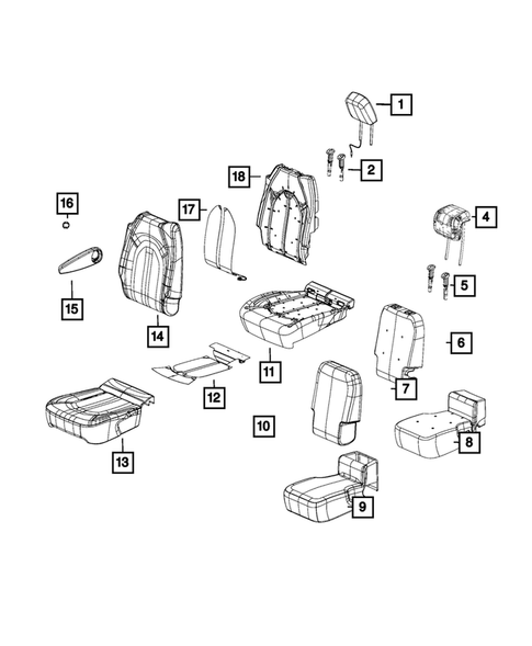 Rear Seats - Second Row for 2018 Chrysler Pacifica #5