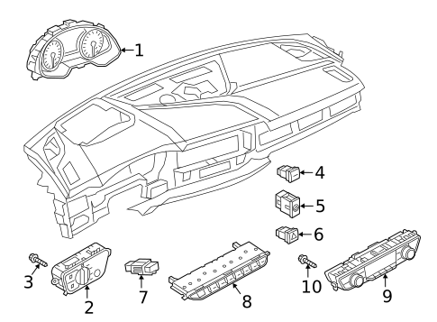 Cluster & Switches for 2024 Audi RS5 #2