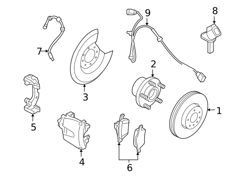 Front Brakes for 2007 Volvo V50 #0
