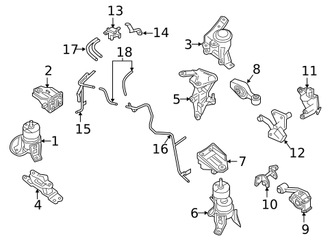 Engine & Trans Mounting for 2019 Nissan Maxima #0