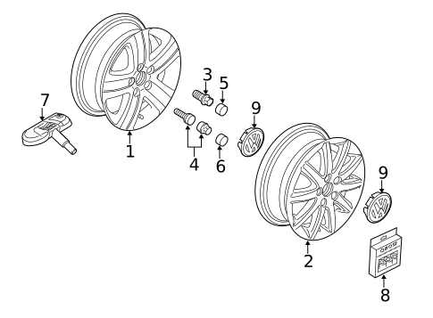 Wheels & Trim for 2011 Volkswagen Jetta #3