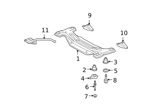 Suspension Mounting for 2004 Lexus RX330 #0