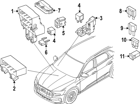 Fuse & Relay for 2025 Audi SQ8 e-tron Sportback #0