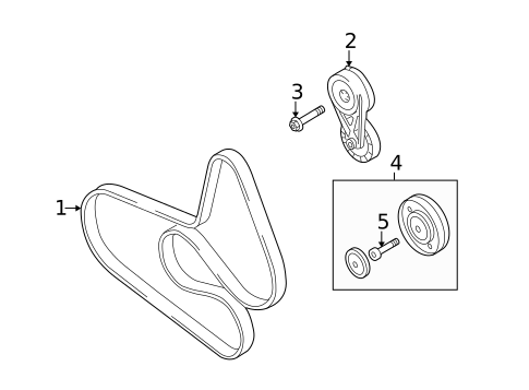 Belts & Pulleys for 2012 Audi A4 Quattro #0