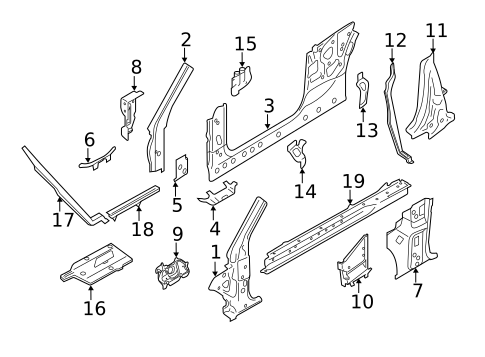 Lock Pillar for 2013 Audi RS5 #0