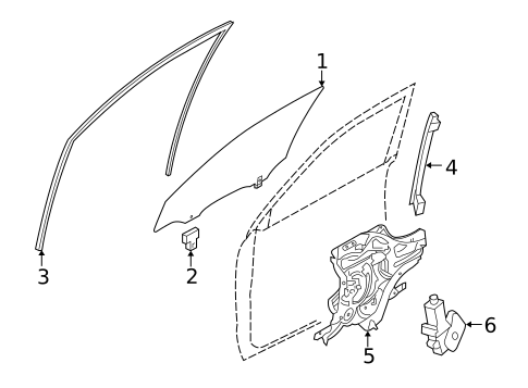 Front Door for 2013 Hyundai Tucson #1