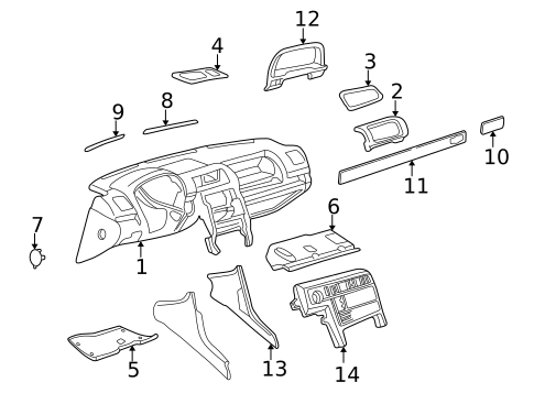 Instrument Panel for 2002 Land Rover Range Rover #0