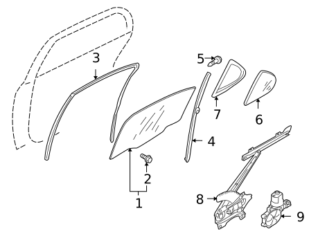 Rear Door for 2017 Mitsubishi Lancer #2