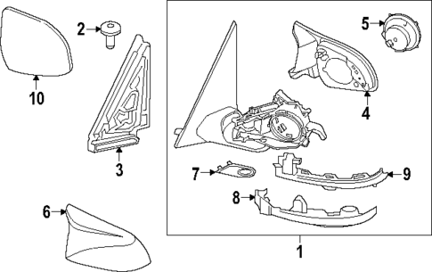 Outside Mirrors for 2023 BMW X7 #0