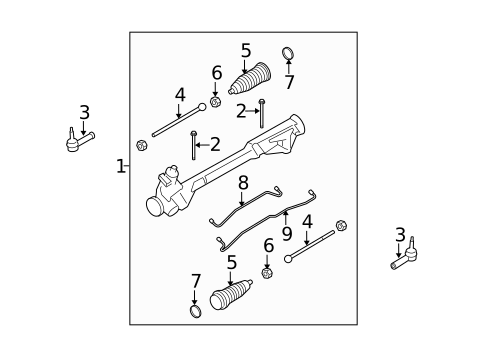 Steering Gear & Linkage for 2009 Mercury Sable #0