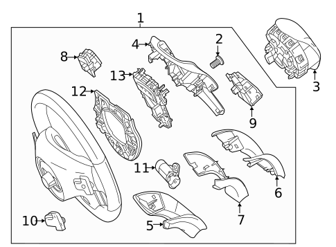 Steering Wheel & Trim for 2016 Mercedes-Benz GLE 450 AMG® #0