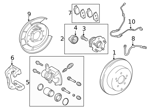 Rear Brakes for 2011 Lexus CT200h #0
