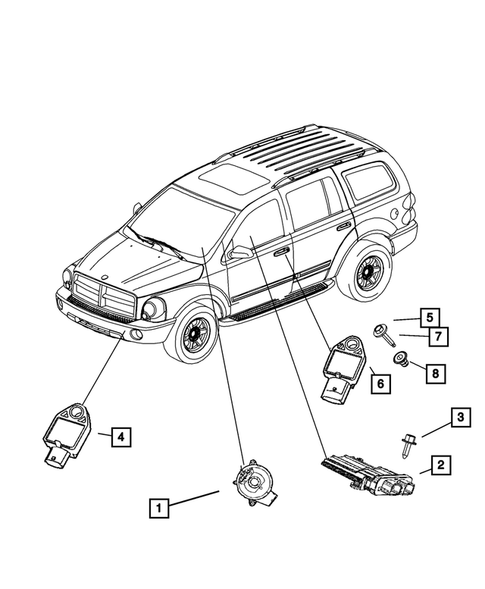 Air Bags for 2009 Dodge Durango #0