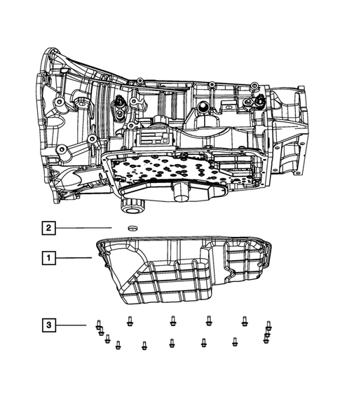 Case, Extension, Oil Pan, and Indicator (Dipstick) for 2009 Jeep Grand Cherokee #2