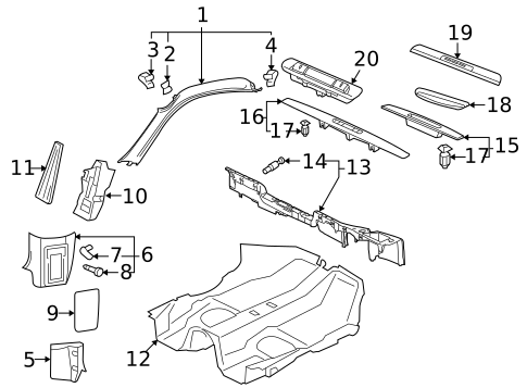 Interior Trim - Pillars for 2008 Porsche Cayman #0