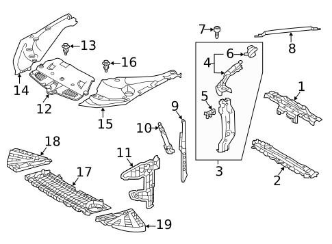 Radiator Support for 2022 Lexus LC500 #0