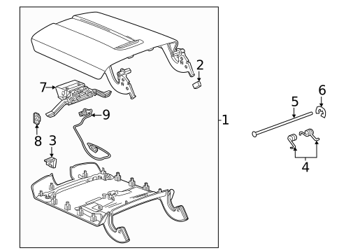 Center Console for 2025 Cadillac Escalade #6