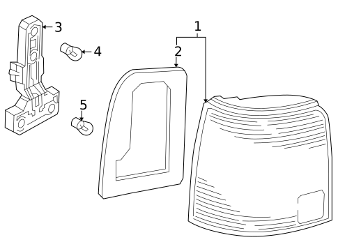 Tail Lamps for 1999 Volkswagen Passat #1