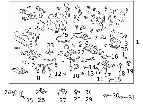 Second Row Seats for 2009 Lexus LX570 #2
