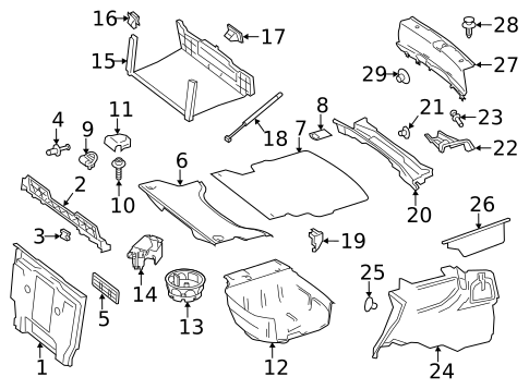 Interior Trim - Rear Body for 2014 Mercedes-Benz CLS63 AMG S #5