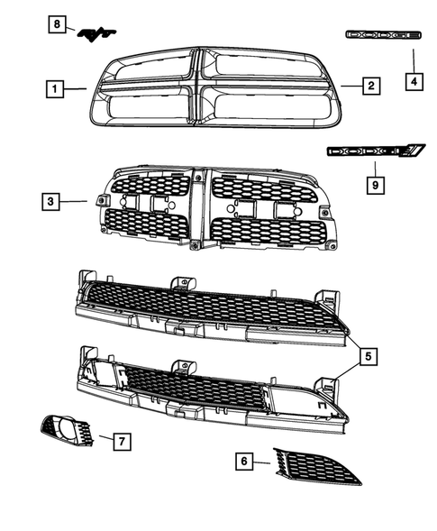 Grilles for 2012 Dodge Charger #0