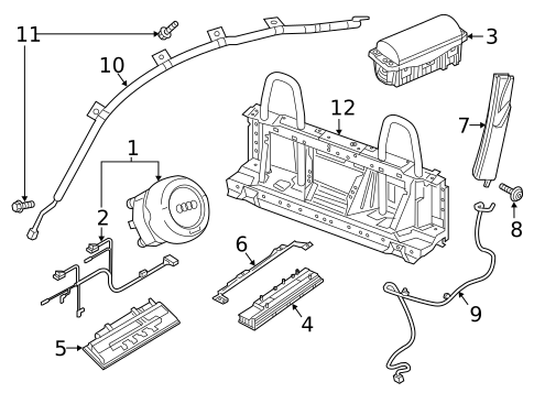Air Bag Components for 2023 Audi TTS Quattro #0