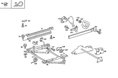 Seat Adjuster for 1985 Mercedes-Benz 380SE #1
