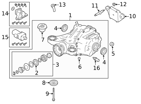 Axle & Differential for 2019 Land Rover Range Rover Velar #3
