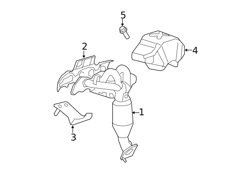 Exhaust Manifold for 2008 Ford Escape #1