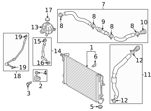 Radiator & Components for 2020 Hyundai Tucson #0
