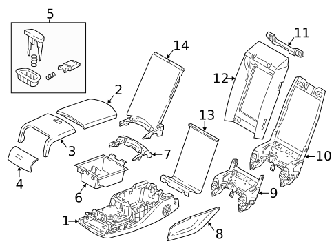 Rear Seat Components for 2018 BMW M760i xDrive #2