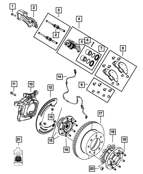 Front Brakes for 2012 Ram 3500 #0