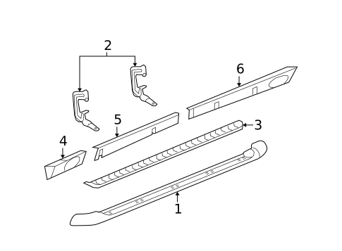 Running Board for 2011 Cadillac Escalade EXT #1