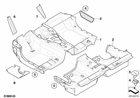 Interior Equipment, Lower for 2005 BMW 645Ci #0