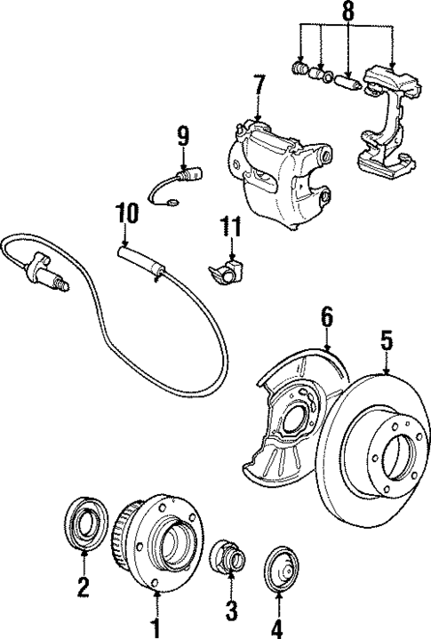 Rear Brakes for 1996 BMW 318ti #1