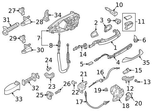 Rear Door for 2024 Audi A8 Quattro #1