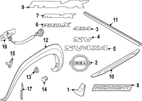 Exterior Trim - Pick UP Box for 2023 Nissan Frontier #0